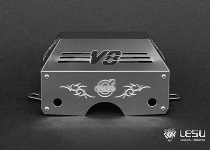 LESU 1/14 truck Tamiya tractor gearbox metal cover decoration modification accessories