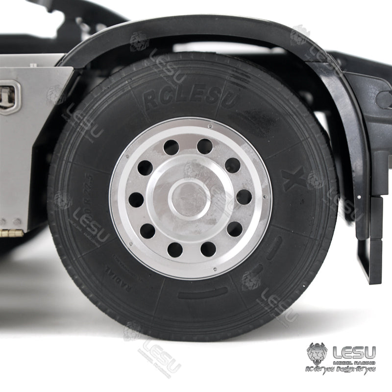 1/14 Truck Toy Aluminum Alloy Rear Wheel Hub W-2054 Tamiya Tractor Universal Modification Accessories LESU Model