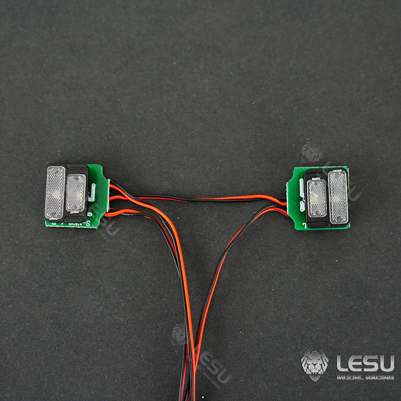 LESU 1/14 simulation model engineering crawler Bobcat skid steer loader rear taillight turn signal DIY modified taillight