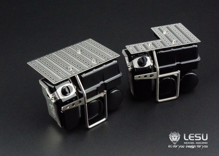 Tamiya 1/14 tractor battery box gas tank urea tank set 1851, 3363RC model LESU