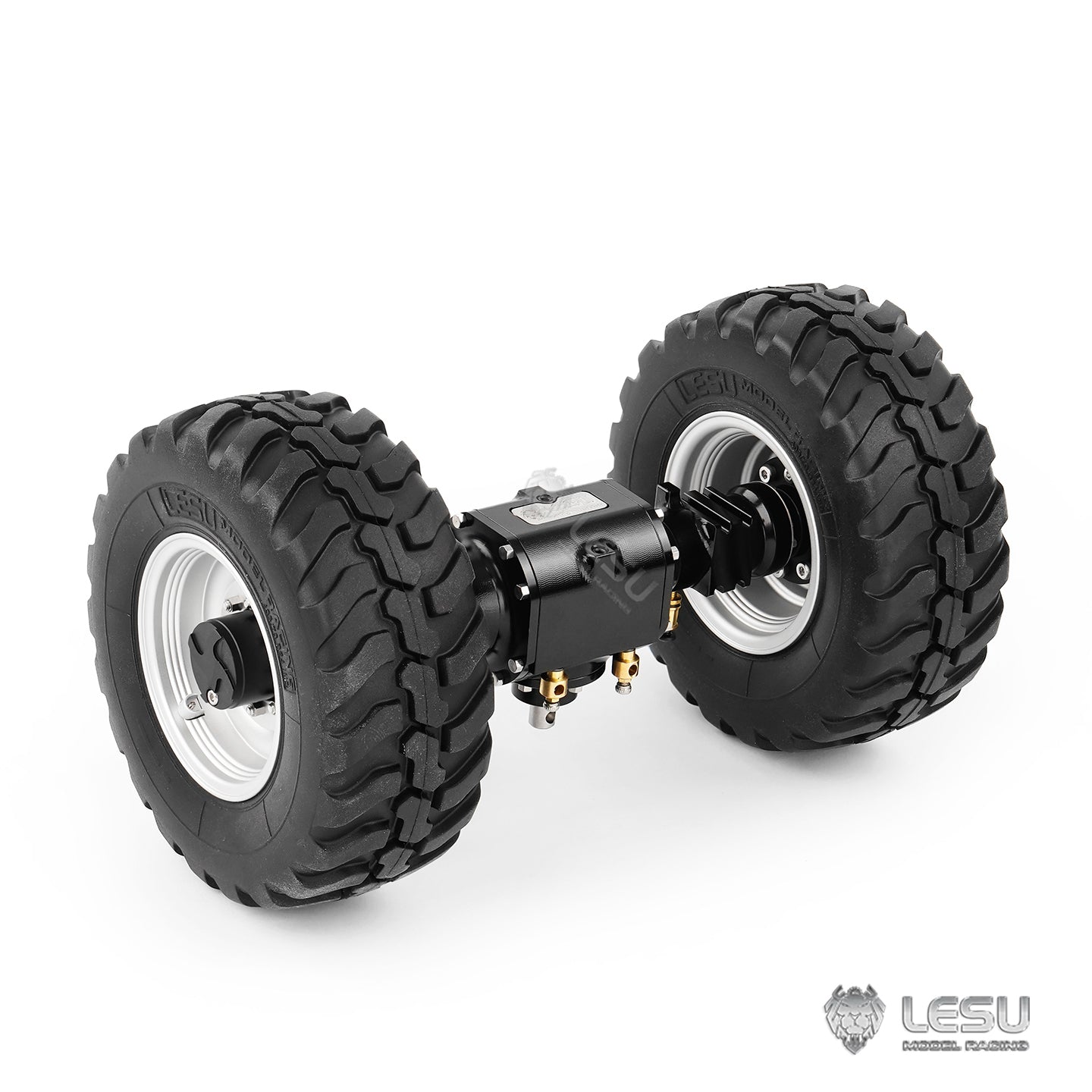 LESU 1/14 WA100M-8 loader with differential lock gear ratio 1:3 front axle and rear axle RD-2039 RC axle parts