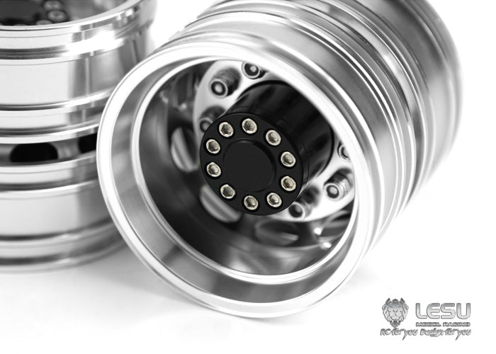 1/14 truck rear wheel hub aluminum alloy W-2012 Tamiya tractor mud head DIY dump truck model accessories LESU
