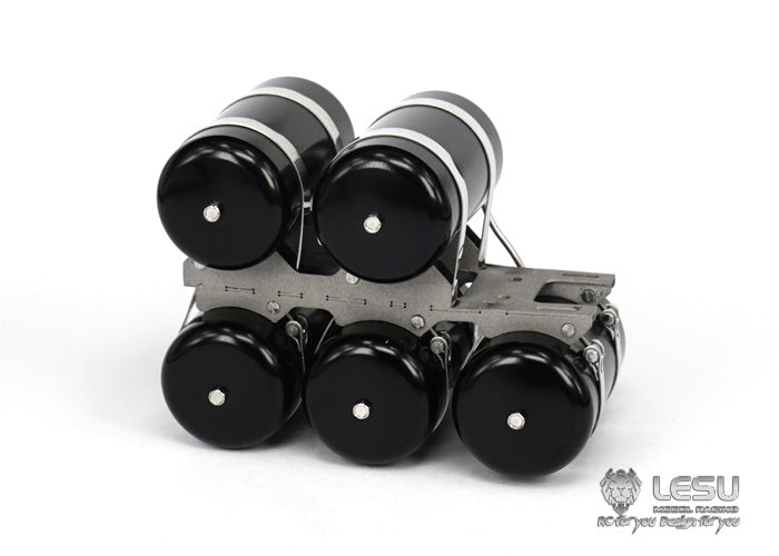LESU G-6120 1/14 Truck Model Simulation Metal Gas Tank Accessories Tamiya Traction Truck Mud Truck Upgrade Modification or DIY