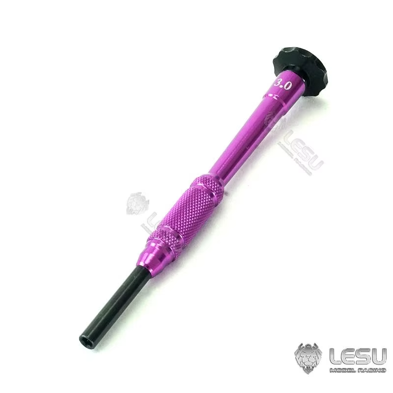1.5mm 2.0mm 2.5mm hexagonal screwdriver handle detachable Tamiya tractor model tool LESU