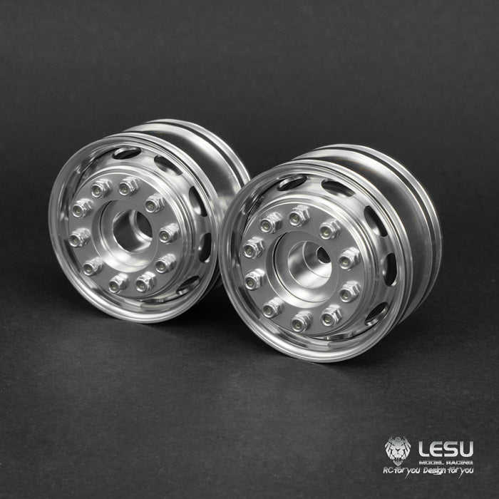 1/14 trailer aluminum alloy wheel Maersk trailer wheel model accessories W-2043-D wide wheel LESU