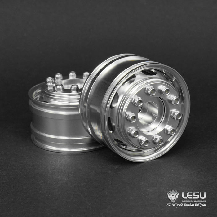 1/14 trailer aluminum alloy wheel Maersk trailer wheel model accessories W-2043-D wide wheel LESU