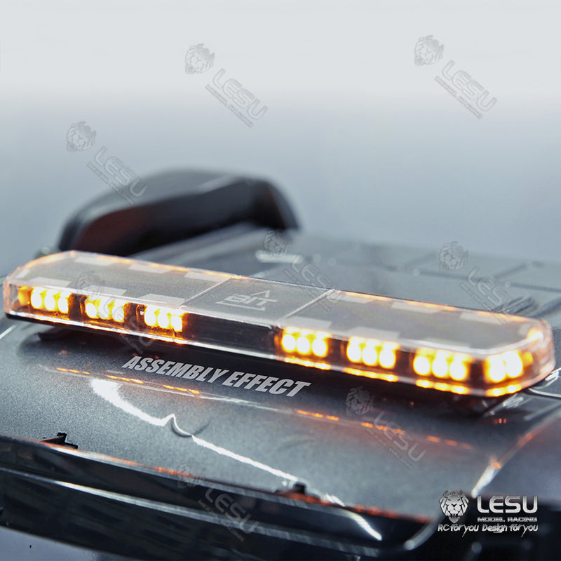 LESU 18 modes LED red, blue, yellow and orange light S-1280 for Tamiya 1/14 RC truck warning top light upgrade modification