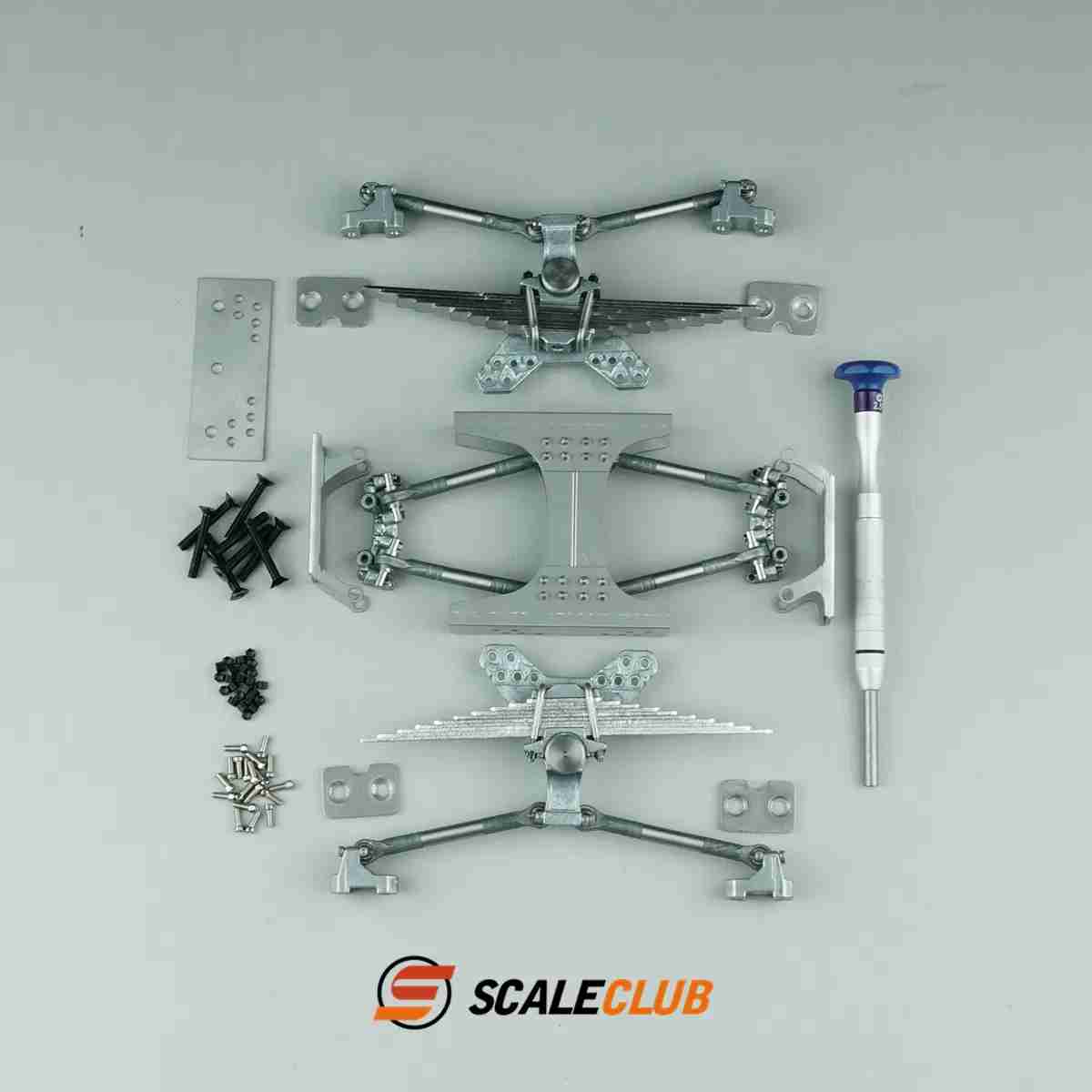 scaleclub Tamiya 1/14 tractor mud head simulation metal two-axle rear suspension Chiaki suspension