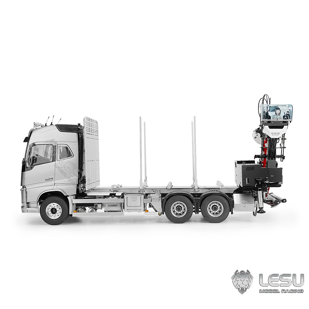 LESU 1/14 truck model FH16 6*6 timber crane complete vehicle without cab Tamiya timber truck