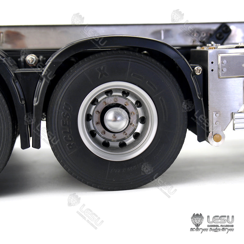 1/14 truck toy aluminum alloy front wheel hub wide tire W-2053 Tamiya tractor universal modified model accessories