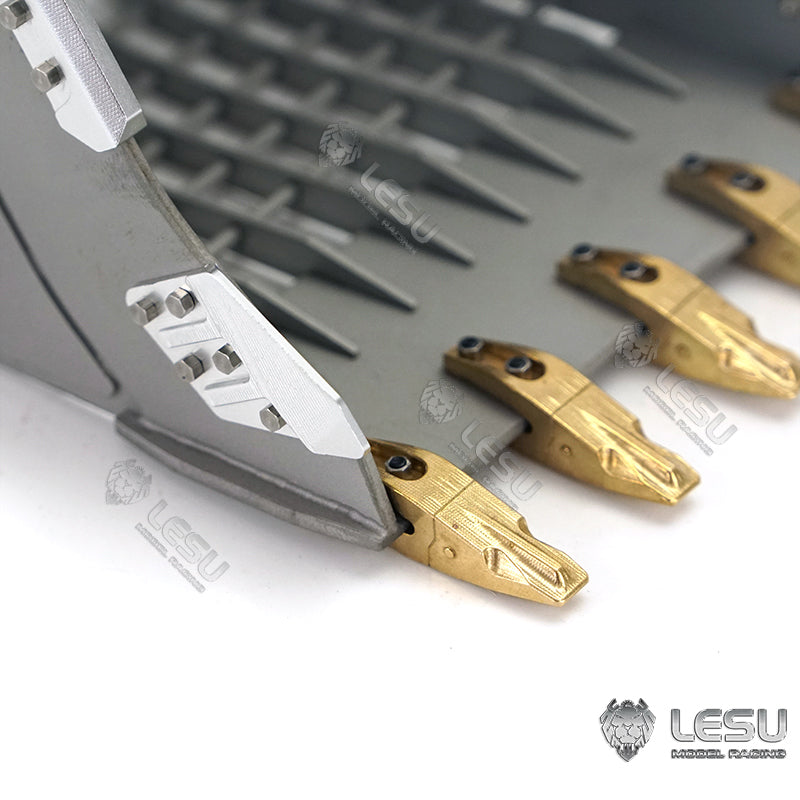 LESU 1/14 simulation hydraulic excavator PC360, wheel excavator, small short tail modified quick-release grille bucket accessories