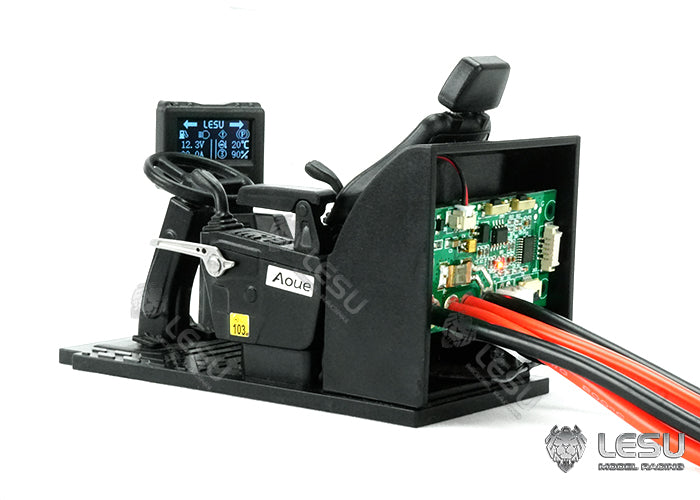 LESU 1/14 engineering model excavator driver's seat modification multi-function LCD display