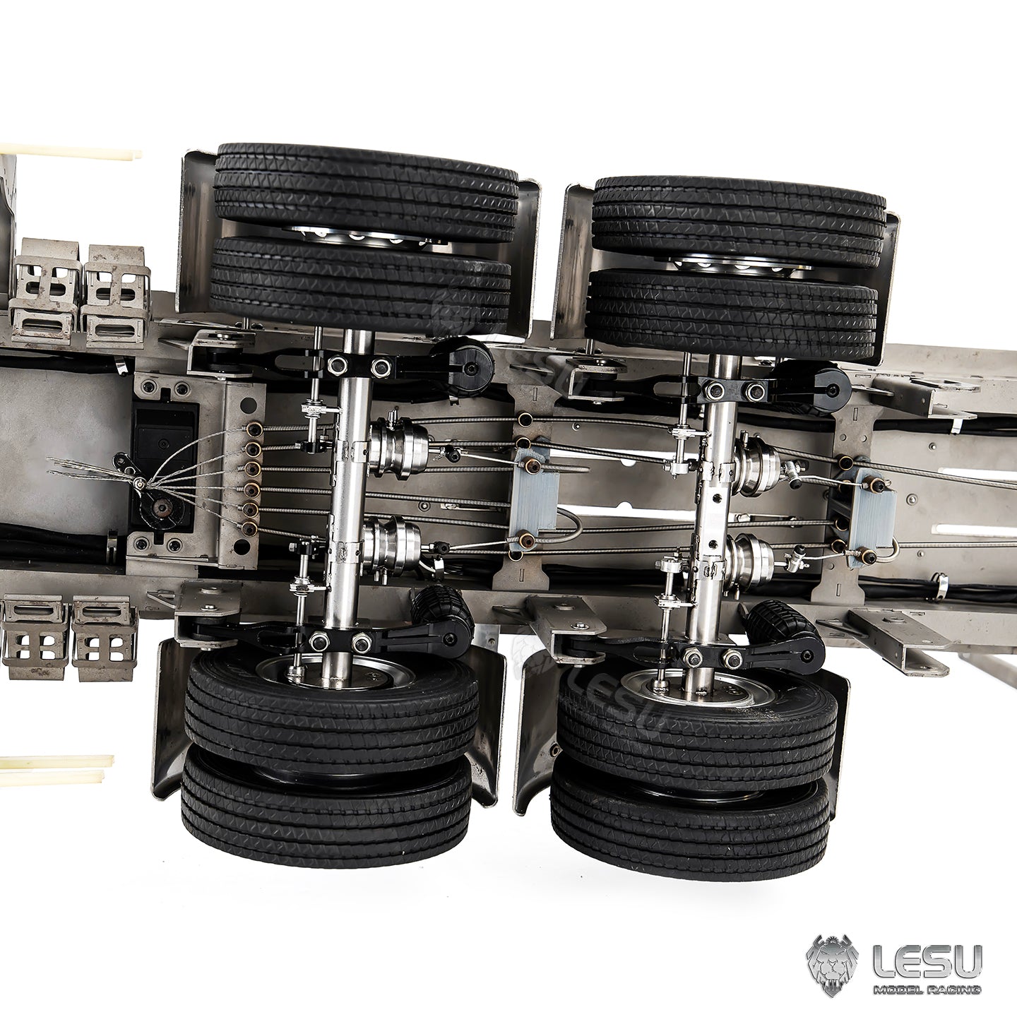 LESU 1/14 model drum brake non-powered two-wheel axle (brake state) Q-9072-A