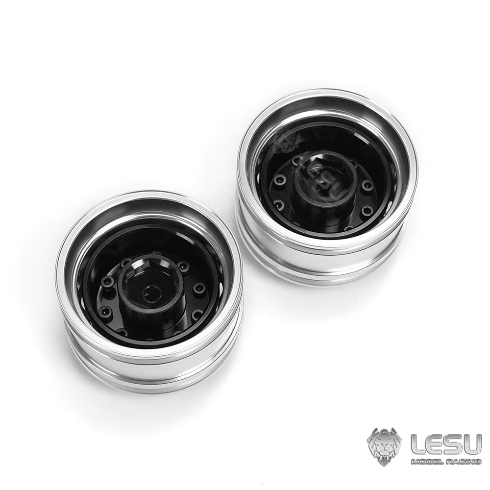 1/14 truck model toy aluminum alloy simulation front wheel hub W-2018-C modified Tamiya accessories LESU