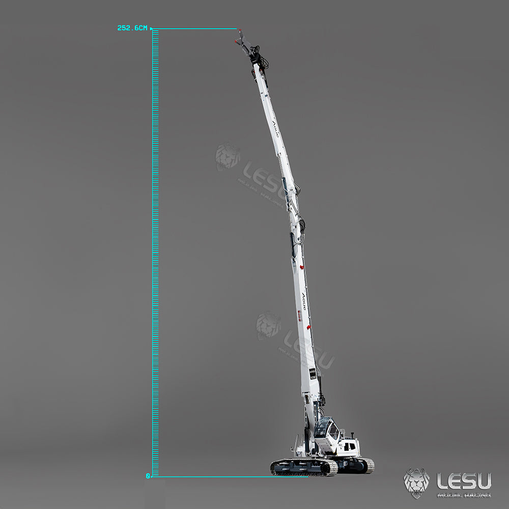 LESU 1/14 Fully Hydraulic Remote Control Model Simulation Excavator Aoue-LR960 Demolition Machine Excavator