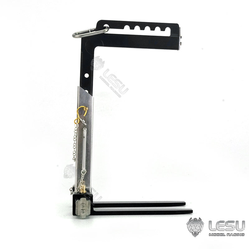LESU 1/14 simulation remote control model toy truck crane manual balance metal plate fork attachment