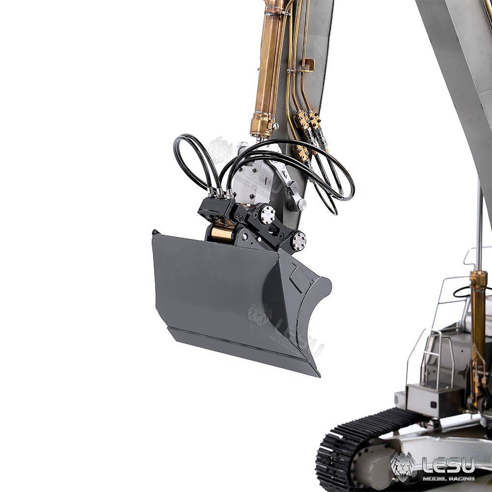 LESU 1/14 Hydraulic Excavator Wide Bucket Toothless Bucket AT-C0069 Sheet Metal Process Simulation Model Accessories