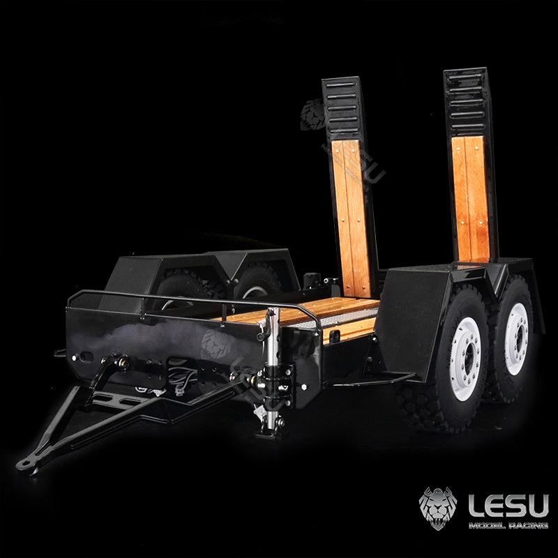 LESU 1/14 hydraulic mechanical model toy Bobcat small skid steer loader dedicated full trailer LS-A0036