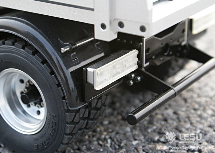 LESU1/14 Hino simulation truck 6X6 three-axle drive hydraulic dump truck differential lock axle remote control model