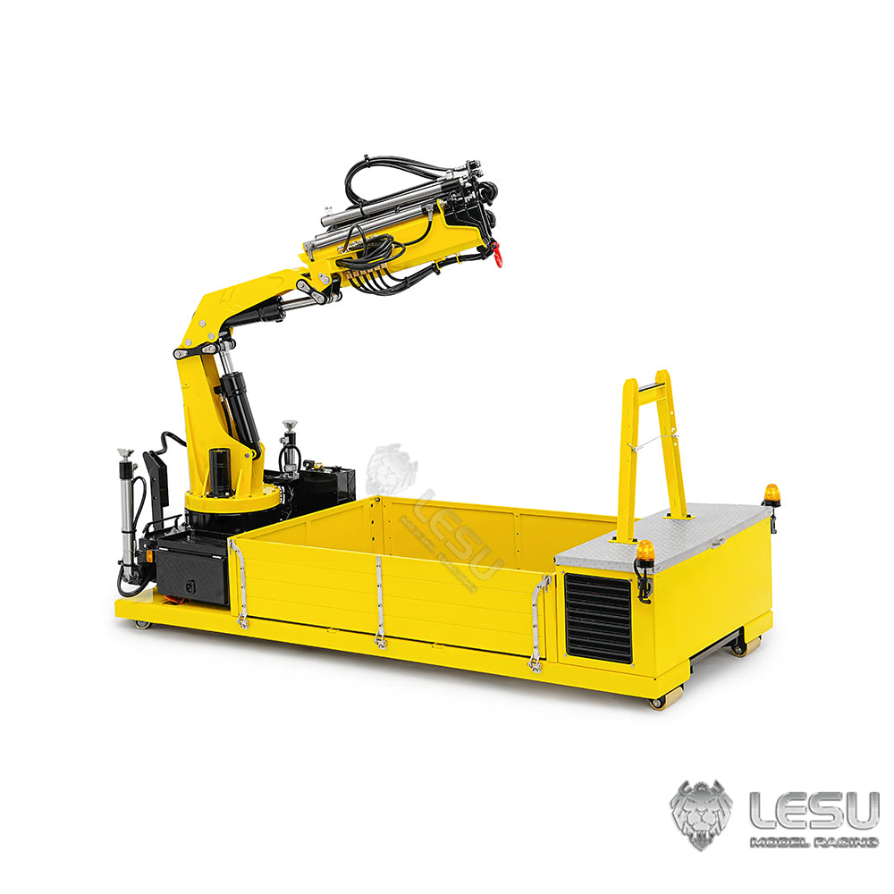 LESU 1/14 Truck 8X8 Roll-on/Roll-off Truck Upgrade Kit Fully Unloaded 7-Valve Truck-mounted Crane Ballast Bucket Assembly