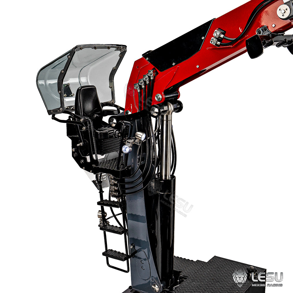 1/14 Truck Tractor Model Hydraulic Truck Crane Timber Crane with Flying Arm LS-A0002 Tamiya 8-way Valve