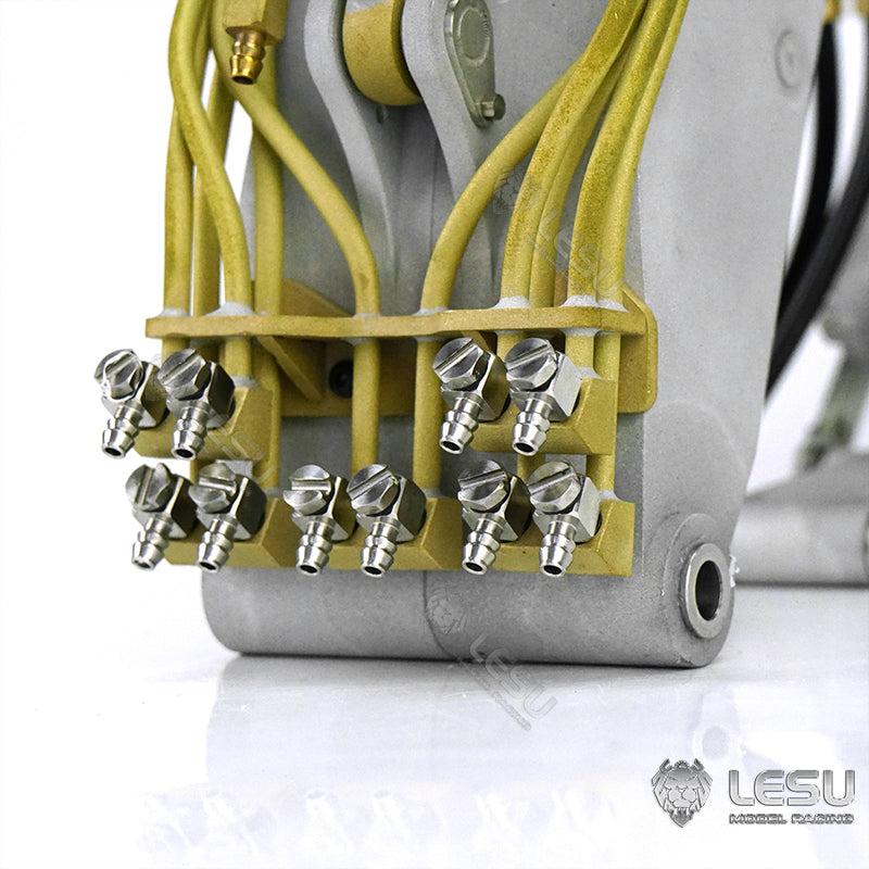 LESU 1/14 hydraulic remote control toy engineering machinery model PC360 excavator wheel excavator modified upgrade three-section hydraulic arm