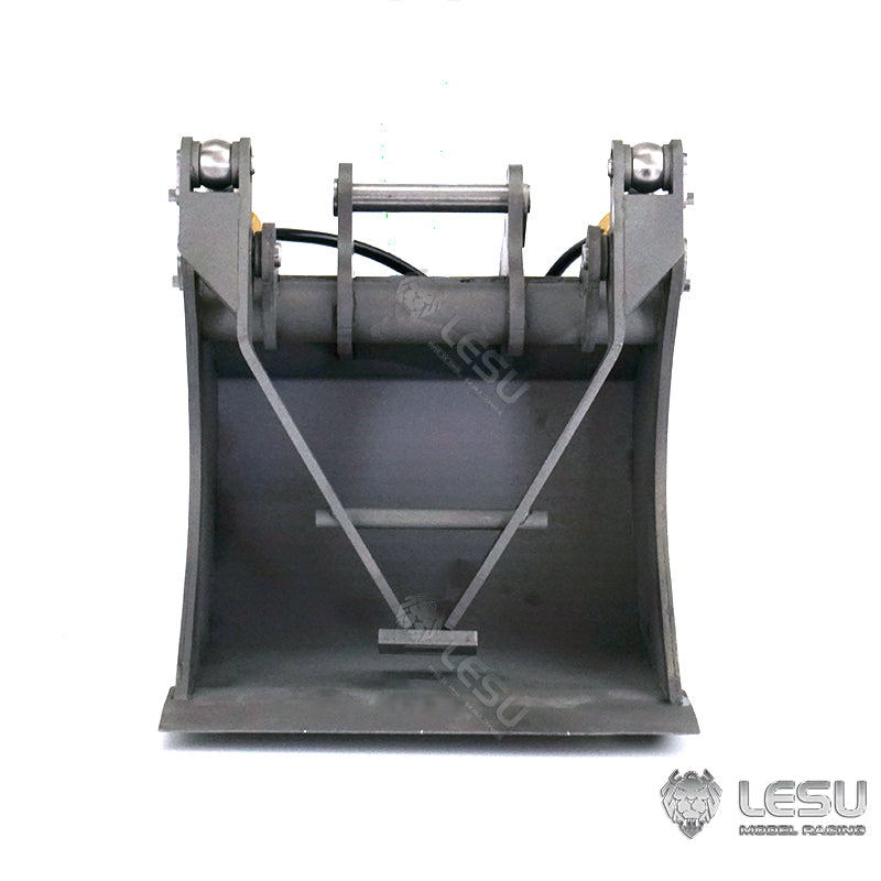 LESU 1/14 simulation hydraulic excavator PC360, wheel excavator, small short tail modified quick change hydraulic grab bucket attachment