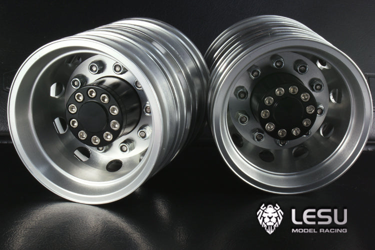 1/14 truck rear wheel hub aluminum alloy W-2012 Tamiya tractor mud head DIY dump truck model accessories LESU