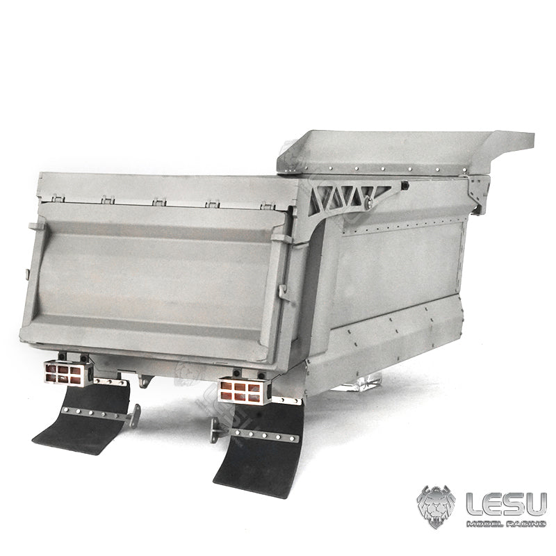 LESU 1/14 Tamiya truck remote control model toy hydraulic front cylinder 8*8 dump truck modified metal container