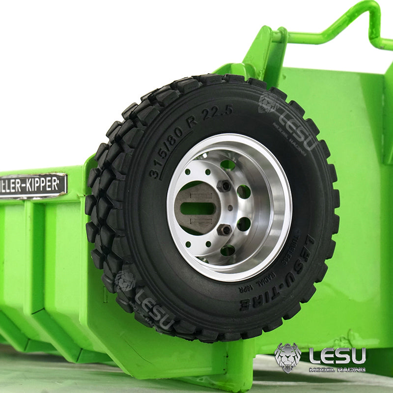 LESU 1/14 Tamiya dump truck simulation model engineering truck bucket installation spare tire rack DIY modified accessories