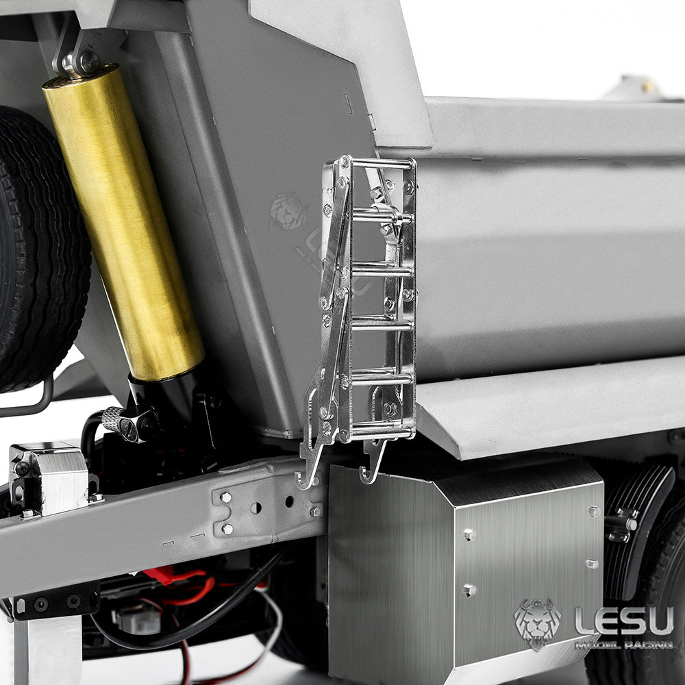 LESU 1/14 remote control toy model full trailer dump truck front hydraulic cylinder lifting U bucket LS-A0051-D