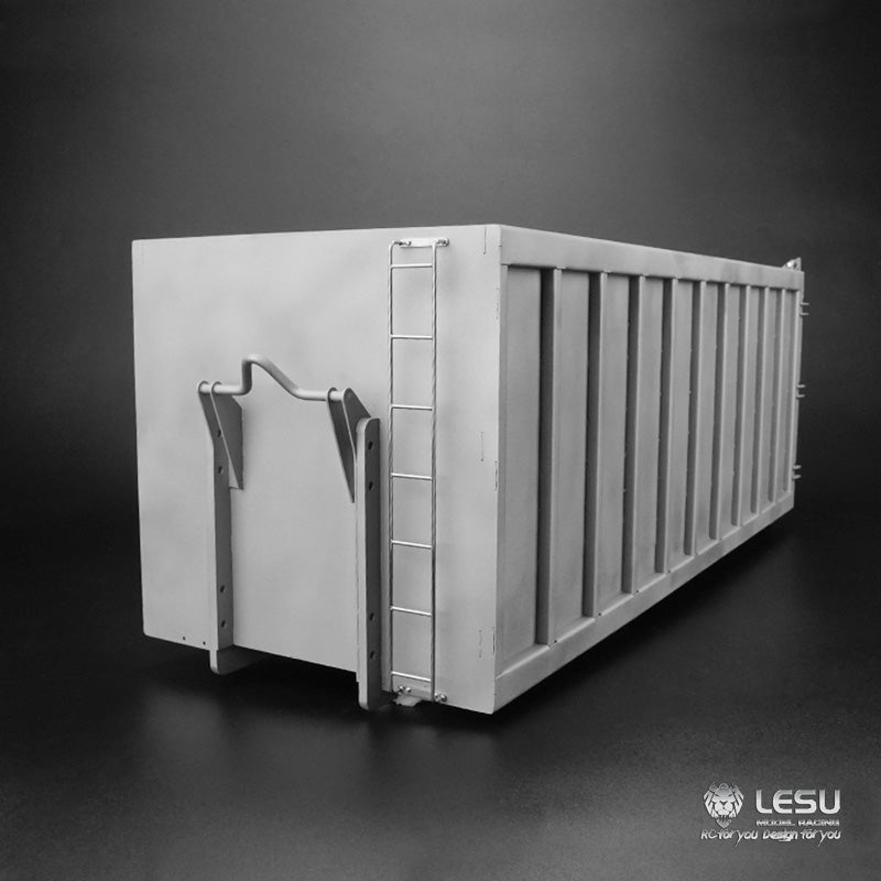 LESU 1/14 Truck Metal Toy Fully Unloaded Hydraulic Roll-off Truck Cargo Box Set LS20160901-H