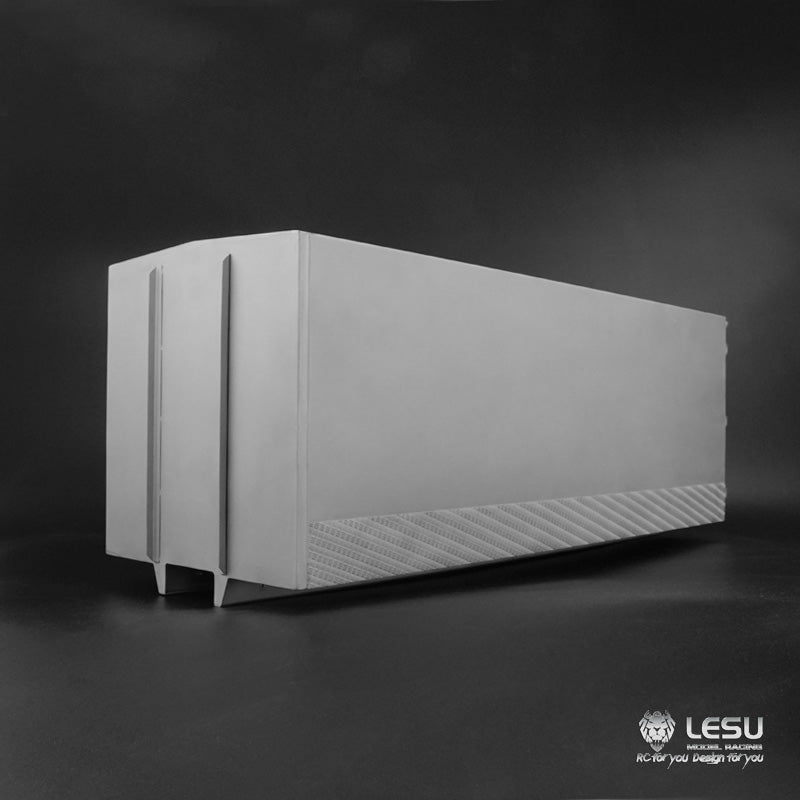 LESU 1/14 Truck Model Long 6X4 Flatbed Truck Modified Stainless Steel Container LS-A0015