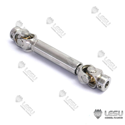 LESU 1/14 truck Tamiya tractor spline drive shaft stainless steel welding CVD universal joint coupling climbing car