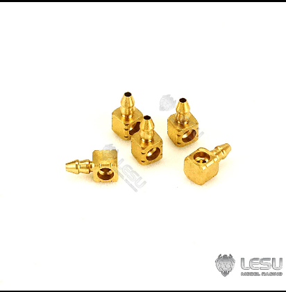 1/14 engineering machinery hydraulic model hydraulic component Y-1539 copper pipe welding parts suitable for outer 3 inner 2LESU