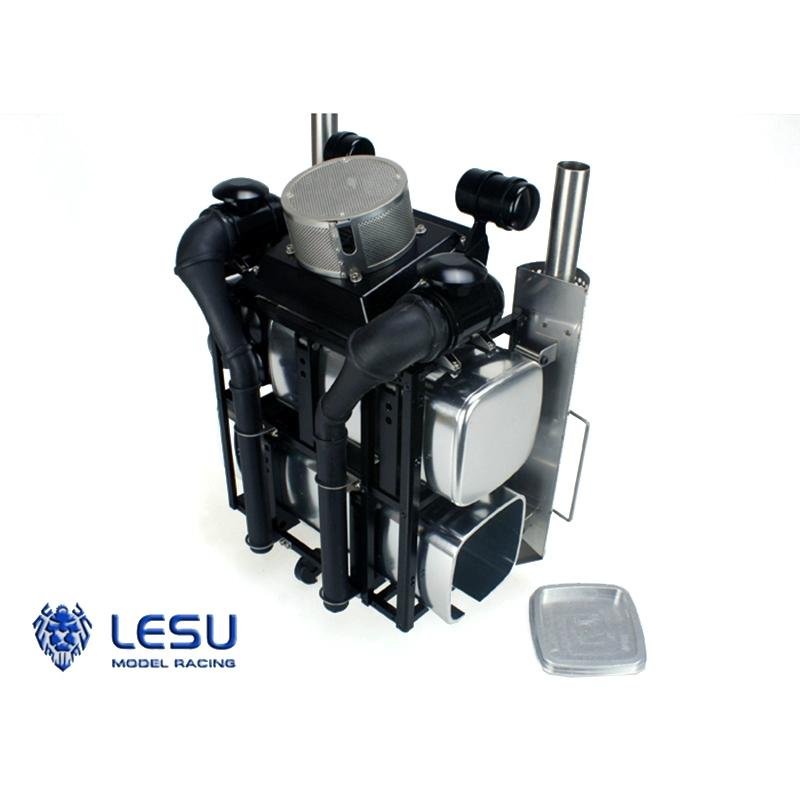 LESU 1/14 Tamiya heavy tractor truck model toy simulation equipment rack G-6169