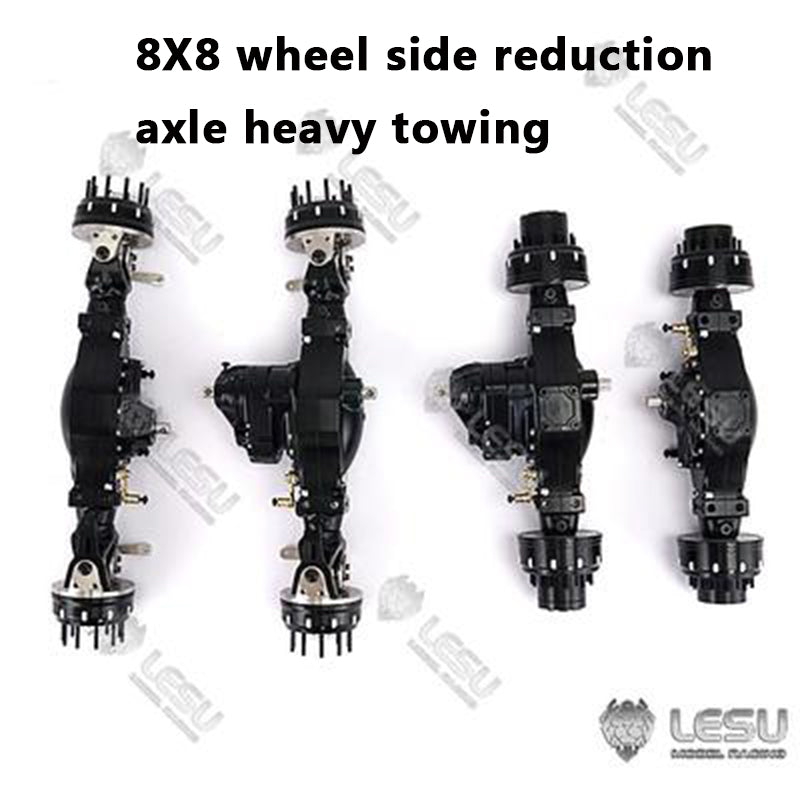 LESU 1/14 Tamiya truck remote control model modified inter-axle differential wheel side reduction axle