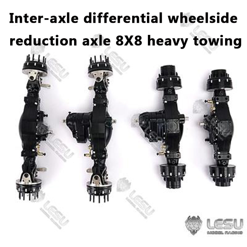 LESU 1/14 Tamiya truck remote control model modified inter-axle differential wheel side reduction axle