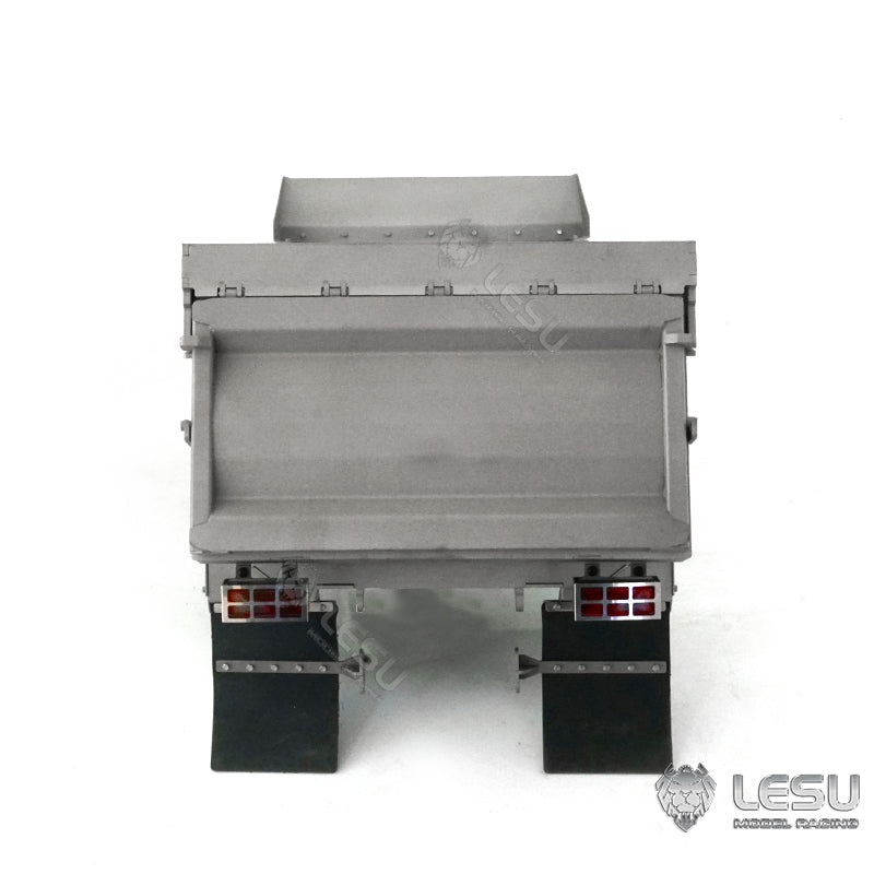 LESU 1/14 Tamiya truck remote control model toy hydraulic front cylinder 8*8 dump truck modified metal container