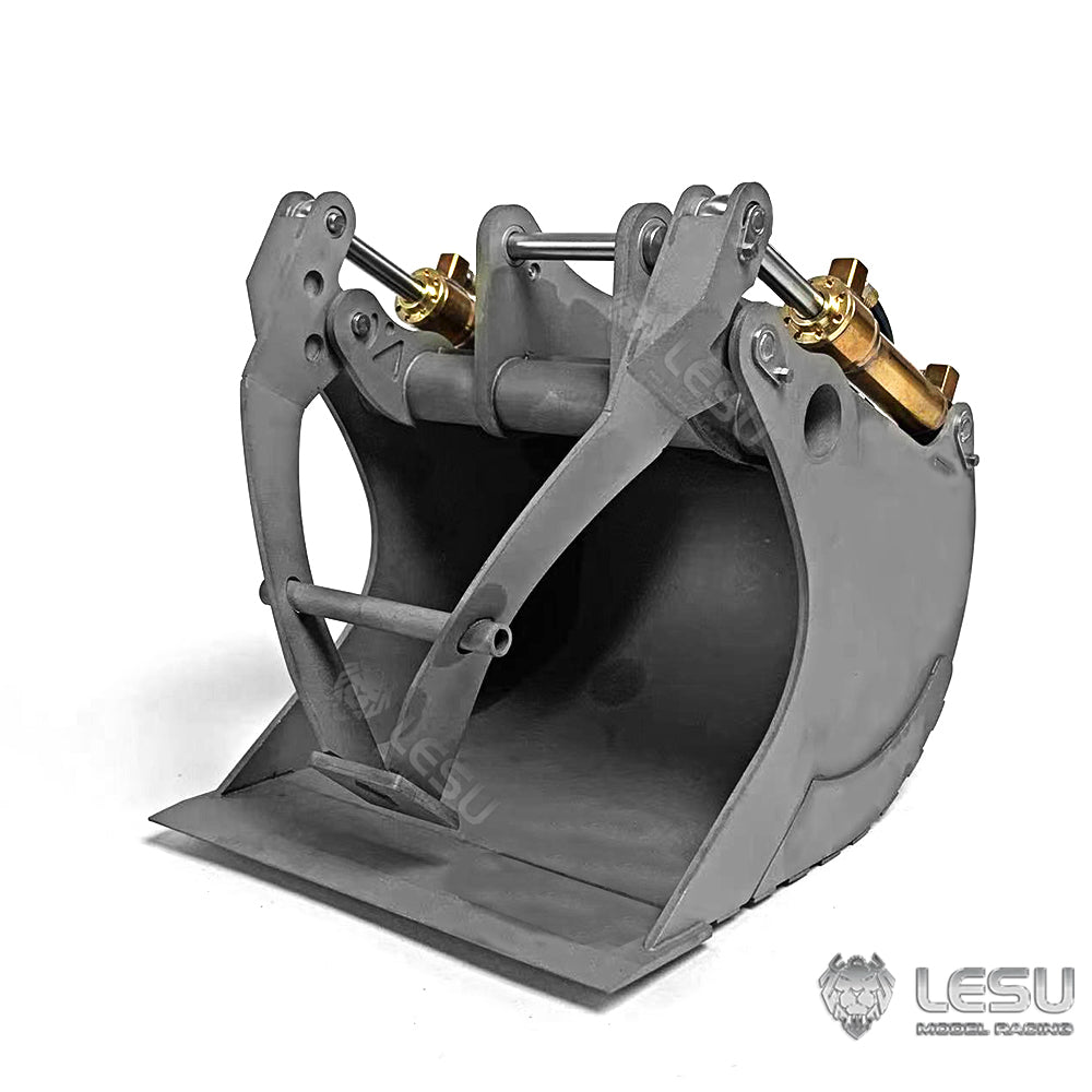 LESU 1/14 Engineering Machinery Model Excavator ET35 Modified Quick Change Hydraulic Grab Bucket Attachment