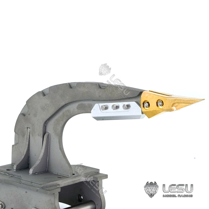LESU 1/14 simulation hydraulic excavator PC360, wheel excavator, small short tail modified quick-detachable metal curved blade ripper attachment