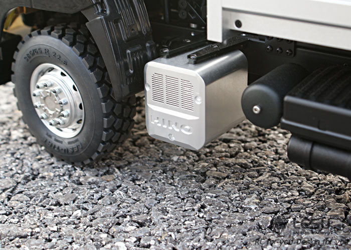 LESU1/14 Hino simulation truck 6X6 three-axle drive hydraulic dump truck differential lock axle remote control model