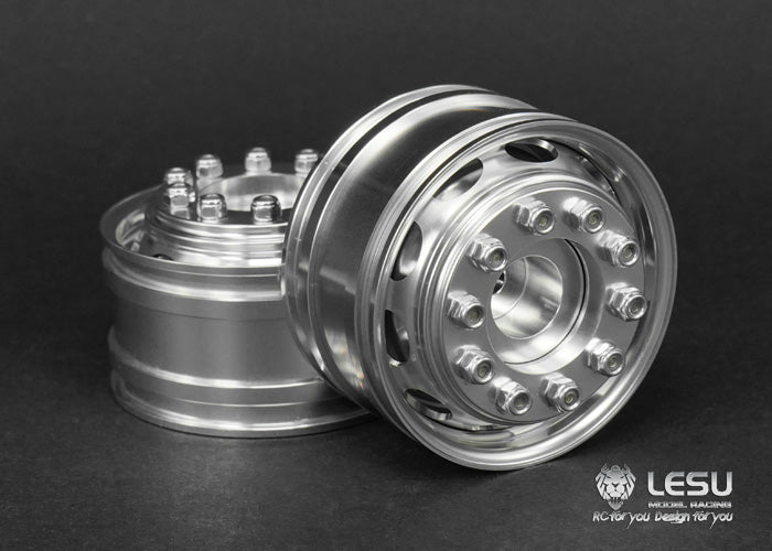 1/14 trailer aluminum alloy wheel Maersk trailer wheel model accessories W-2043-D wide wheel LESU