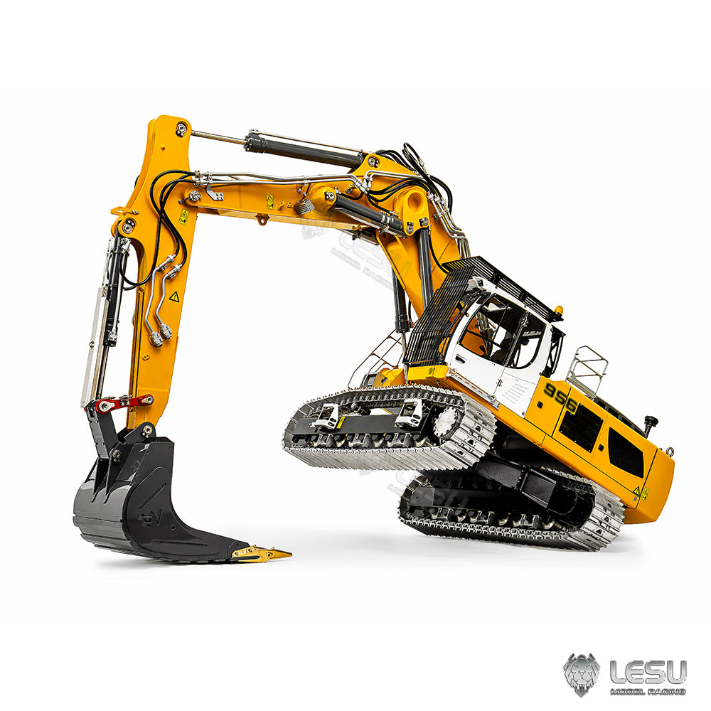 LESU 1/14 LR956 three-section arm hydraulic remote control model excavator BA-B0040 motor drive version double pump 7 valves
