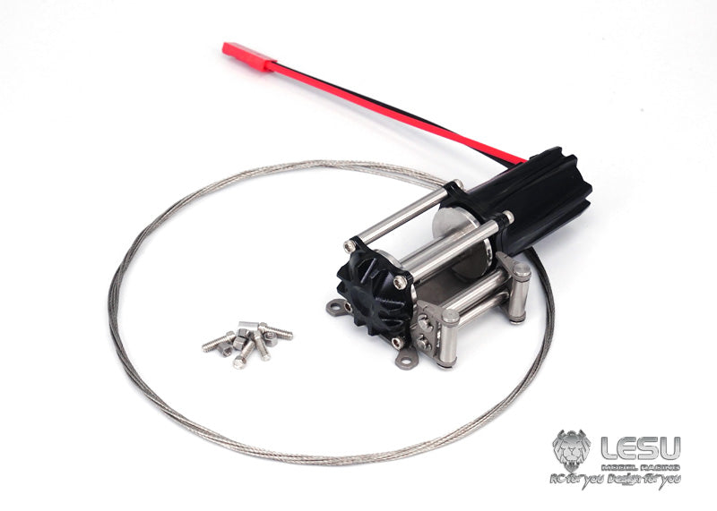 Electric winch LS-A0012 vehicle-mounted small crane winch off-road vehicle self-rescue car winch RC model LESU