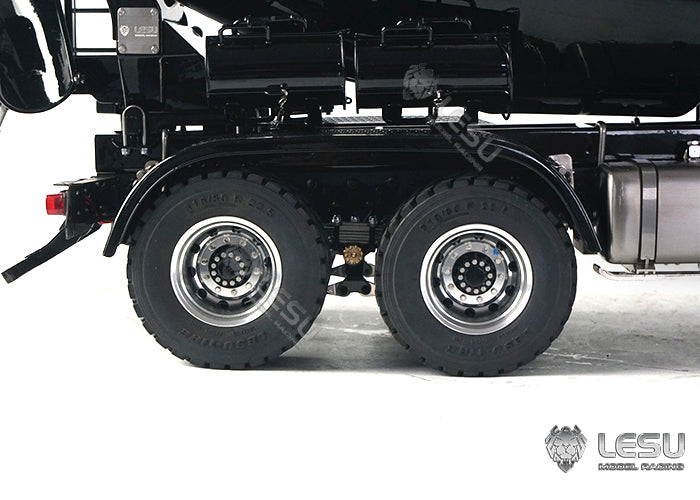 LESU 1/14 Tamiya Truck Model Metal Toy 6*6 Engineering Mixer Truck