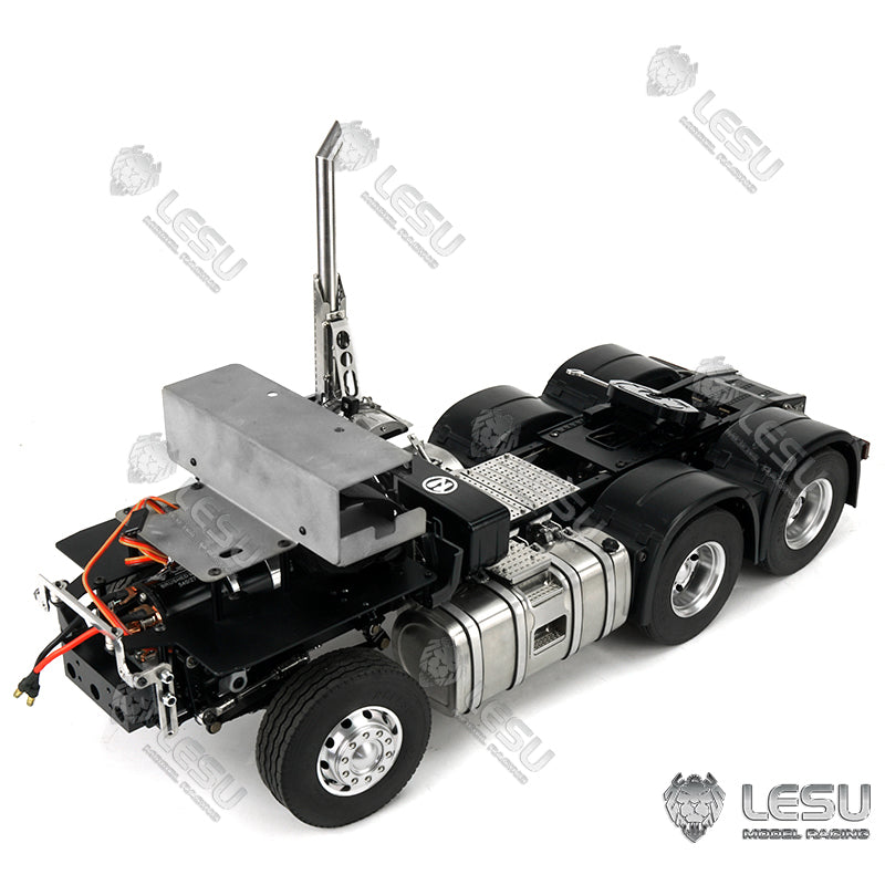 LESU 1/14 Tamiya Volvo 6X6 tractor truck model toy model metal chassis shell can be directly installed