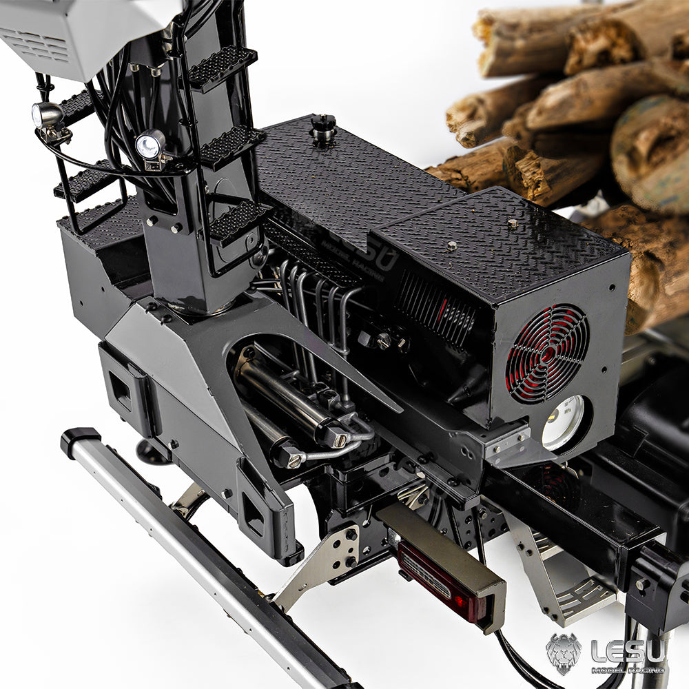 1/14 Truck Tractor Model Hydraulic Truck Crane Timber Crane with Flying Arm LS-A0002 Tamiya 8-way Valve