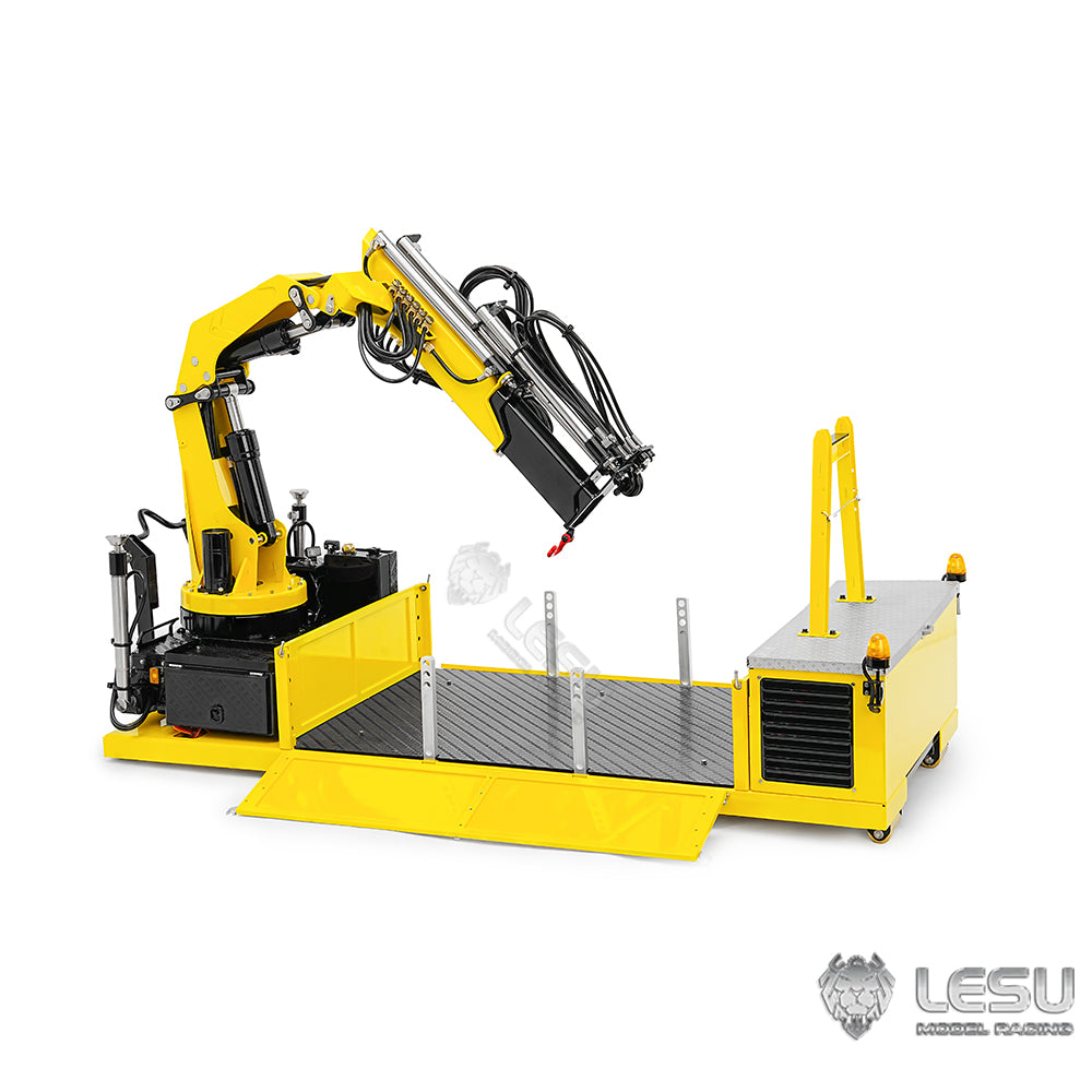 LESU 1/14 Truck 8X8 Roll-on/Roll-off Truck Upgrade Kit Fully Unloaded 7-Valve Truck-mounted Crane Ballast Bucket Assembly
