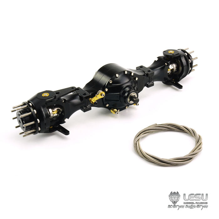 1/14 truck Tamiya tractor axle Q-900 series differential lock flange bridge mud army truck DIY model LESU